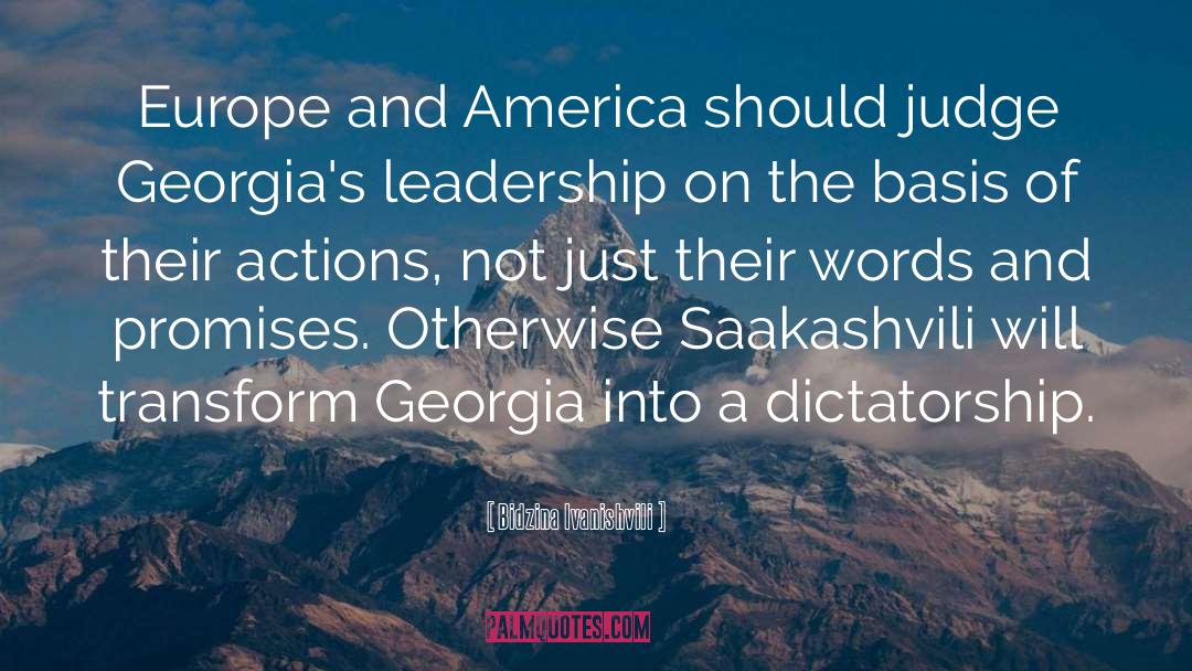 Bidzina Ivanishvili Quotes: Europe and America should judge