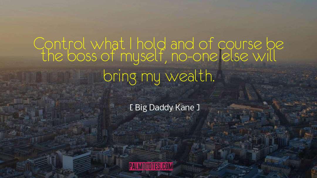 Big Daddy Kane Quotes: Control what I hold and
