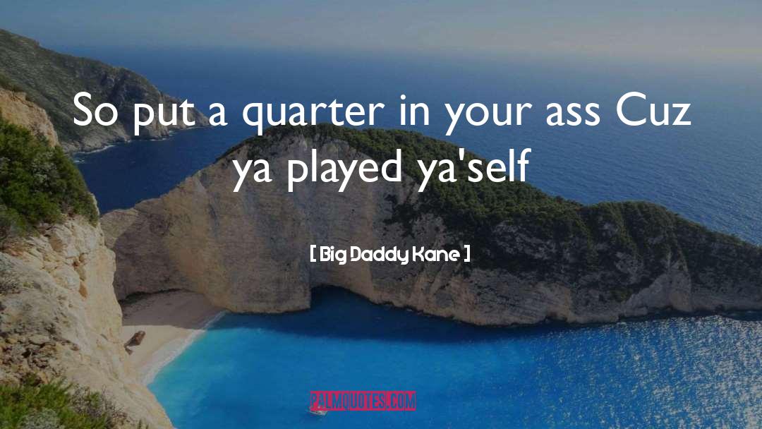 Big Daddy Kane Quotes: So put a quarter in