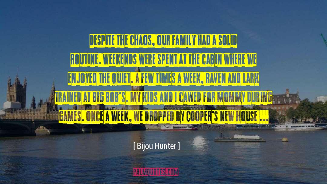 Bijou Hunter Quotes: Despite the chaos, our family