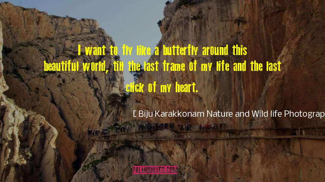 Biju Karakkonam Nature And Wild Life Photographer Quotes: I want to fly like