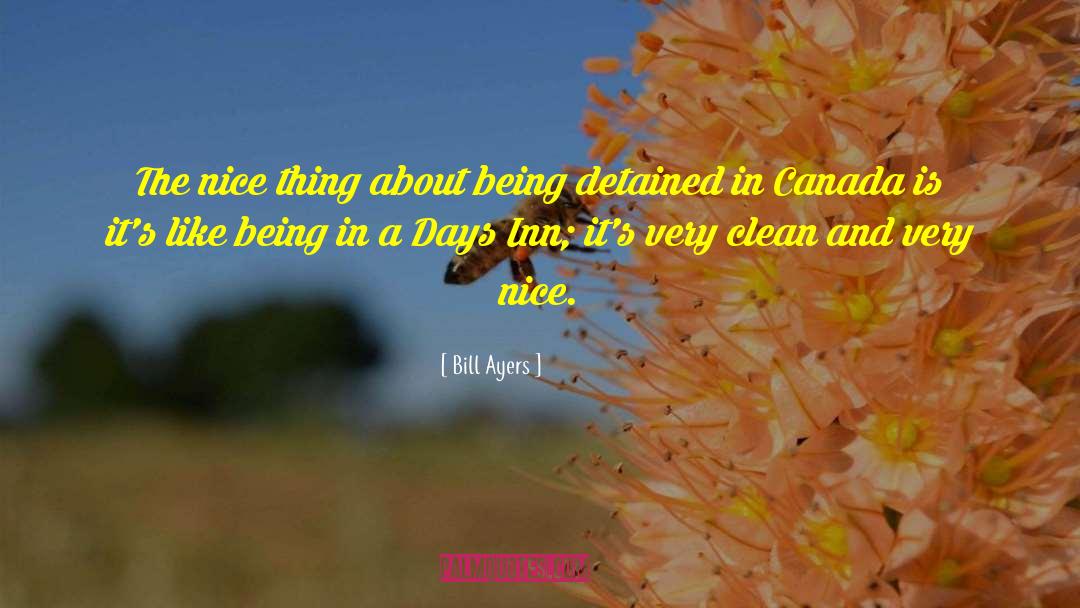 Bill Ayers Quotes: The nice thing about being