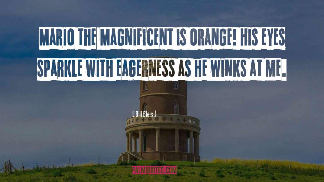 Bill Blais Quotes: Mario the Magnificent is Orange!