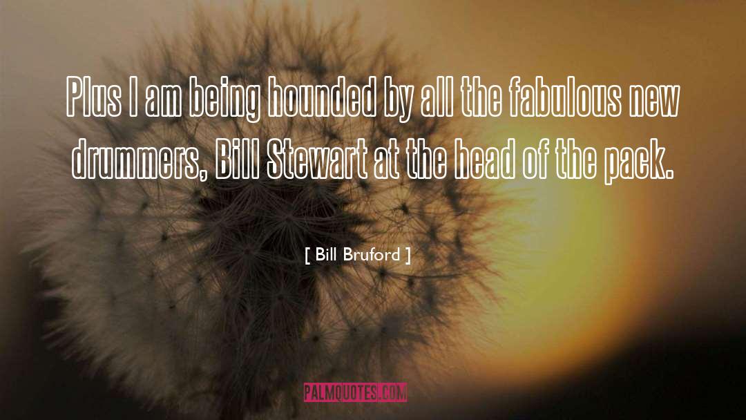 Bill Bruford Quotes: Plus I am being hounded