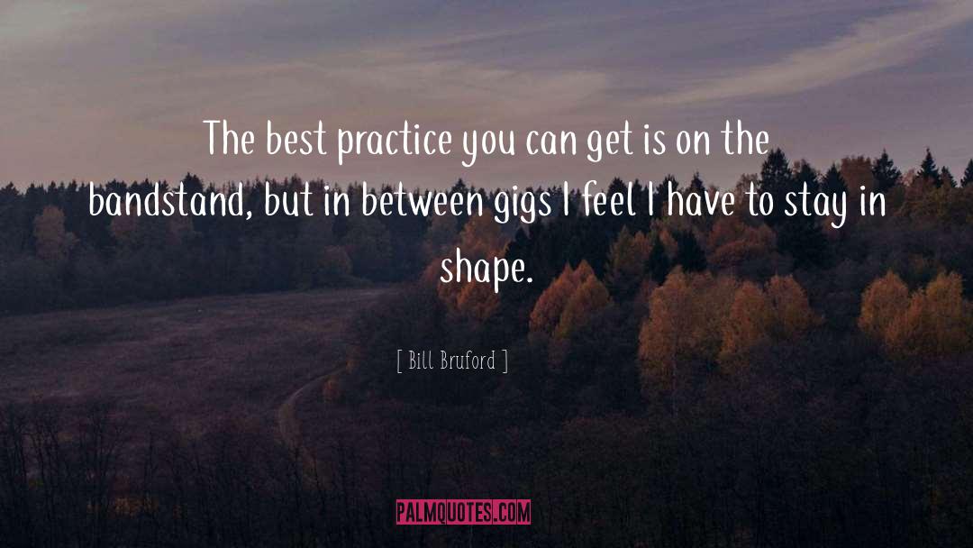 Bill Bruford Quotes: The best practice you can