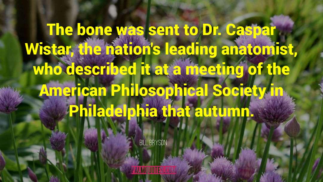 Bill Bryson Quotes: The bone was sent to