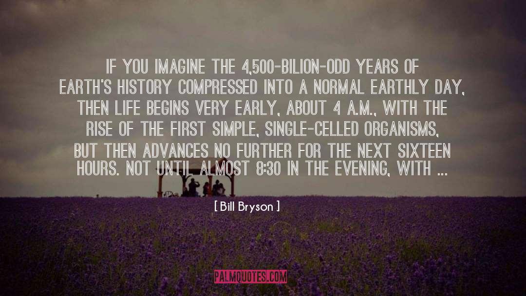 Bill Bryson Quotes: If you imagine the 4,500-bilion-odd