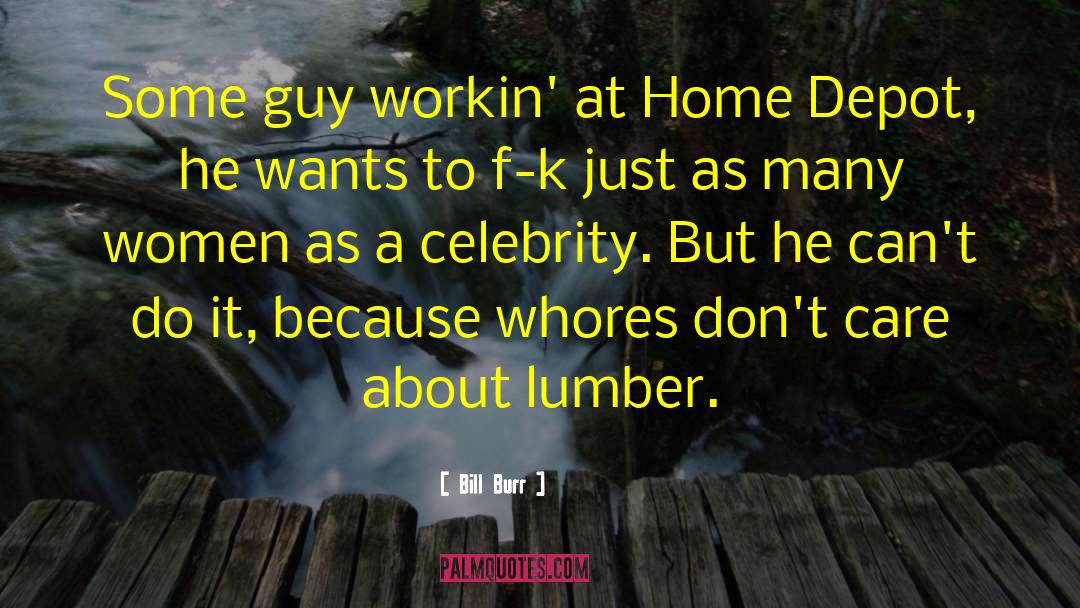 Bill Burr Quotes: Some guy workin' at Home