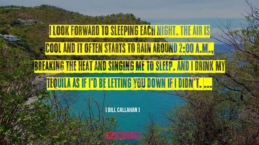 Bill Callahan Quotes: I look forward to sleeping