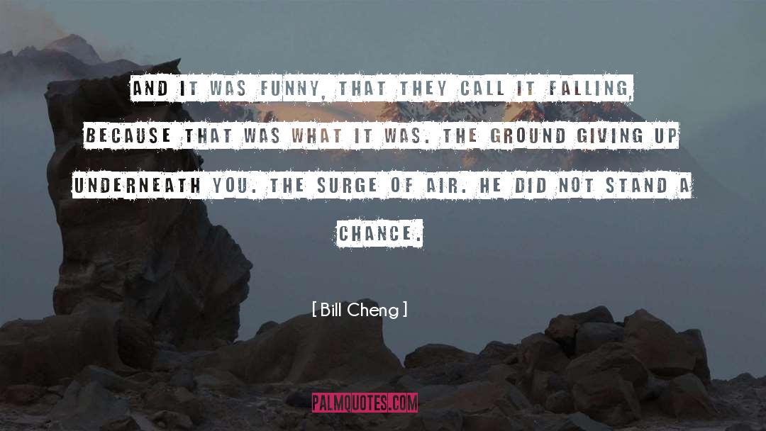 Bill Cheng Quotes: And it was funny, that