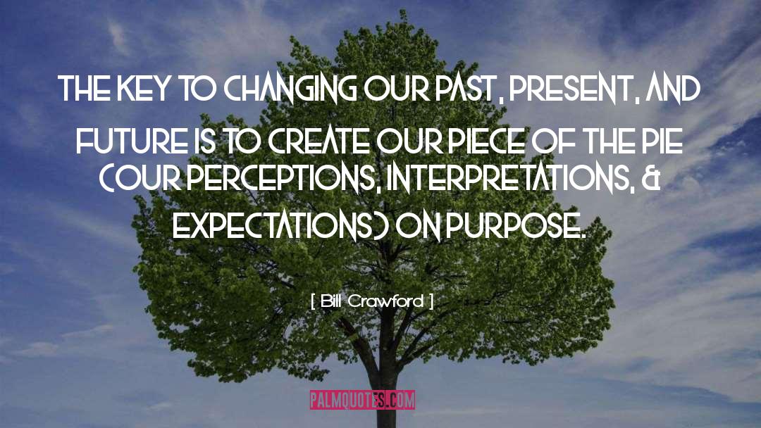Bill Crawford Quotes: The key to changing our