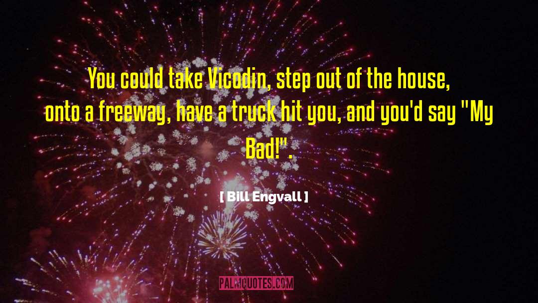 Bill Engvall Quotes: You could take Vicodin, step