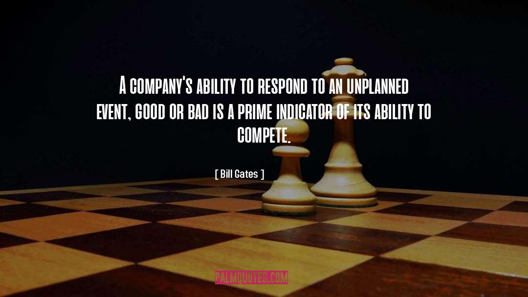 Bill Gates Quotes: A company's ability to respond