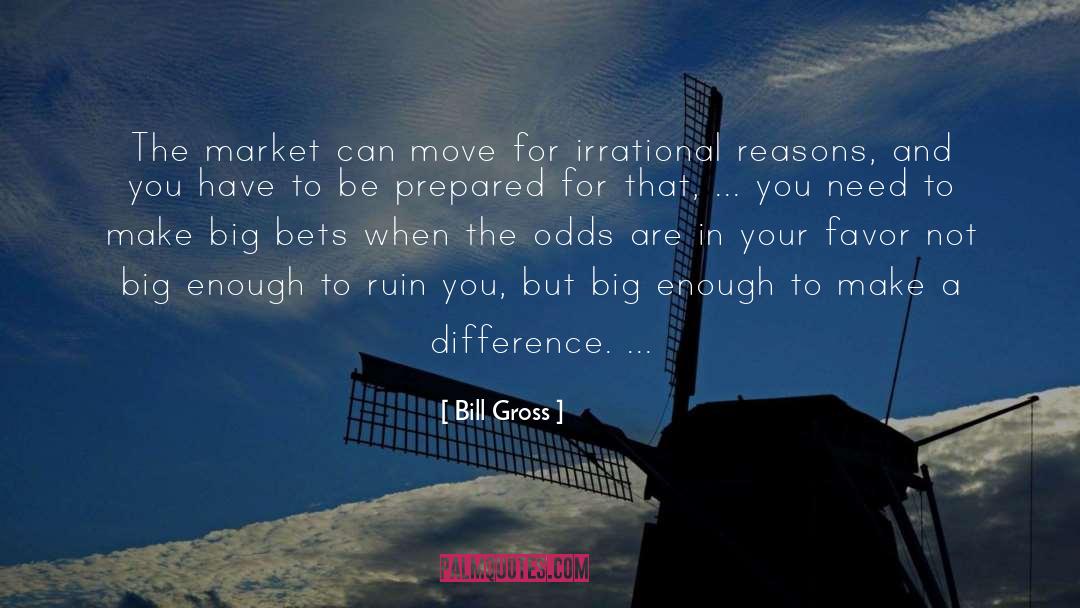 Bill Gross Quotes: The market can move for
