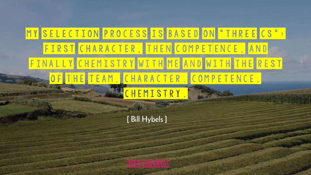 Bill Hybels Quotes: My selection process is based