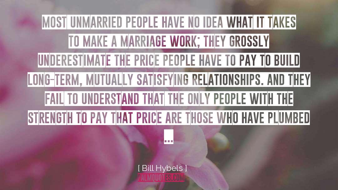 Bill Hybels Quotes: Most unmarried people have no