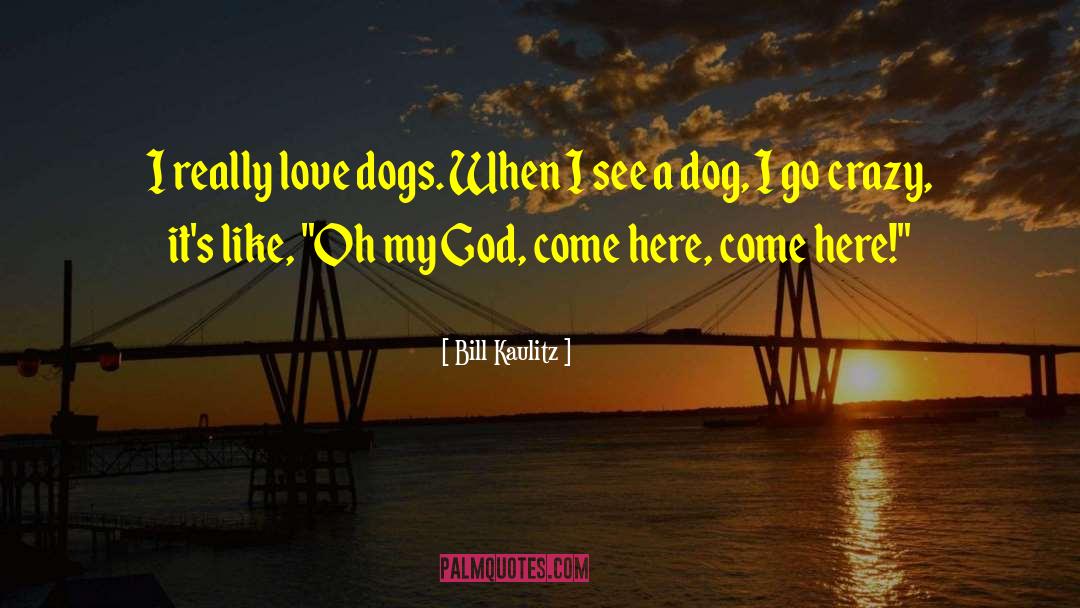 Bill Kaulitz Quotes: I really love dogs. When