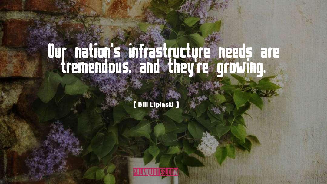Bill Lipinski Quotes: Our nation's infrastructure needs are