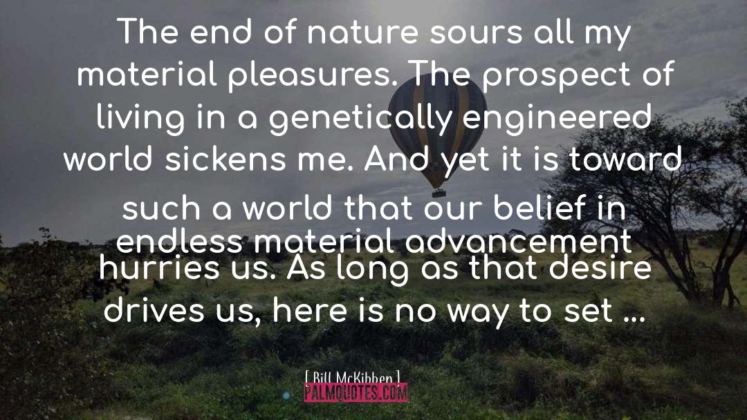 Bill McKibben Quotes: The end of nature sours