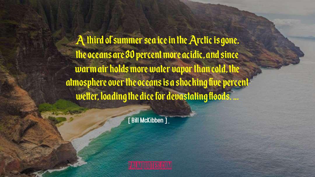 Bill McKibben Quotes: A third of summer sea