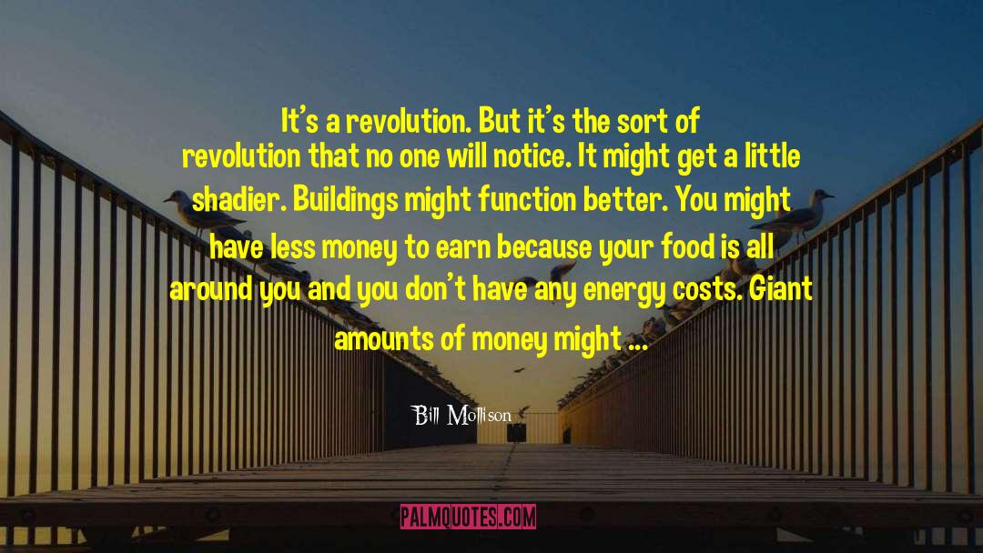 Bill Mollison Quotes: It's a revolution. But it's