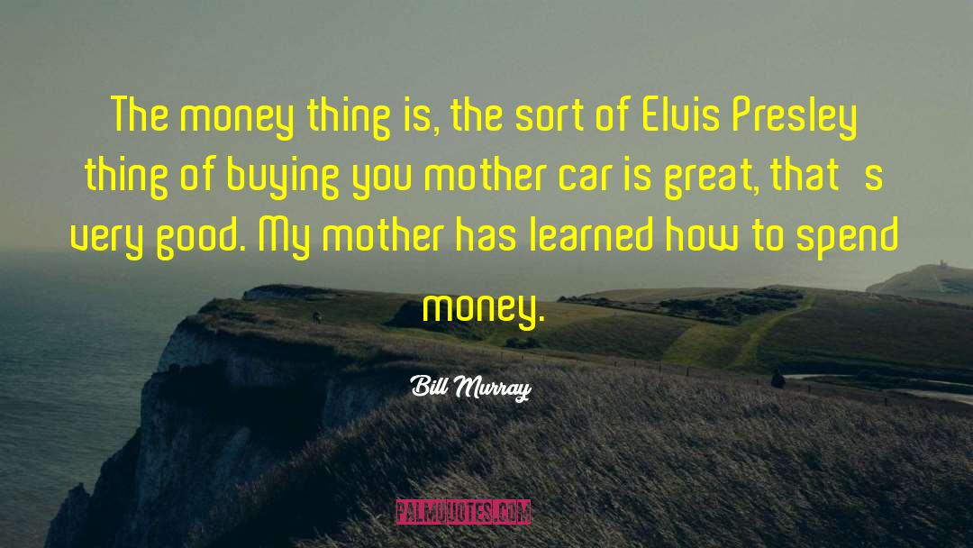 Bill Murray Quotes: The money thing is, the