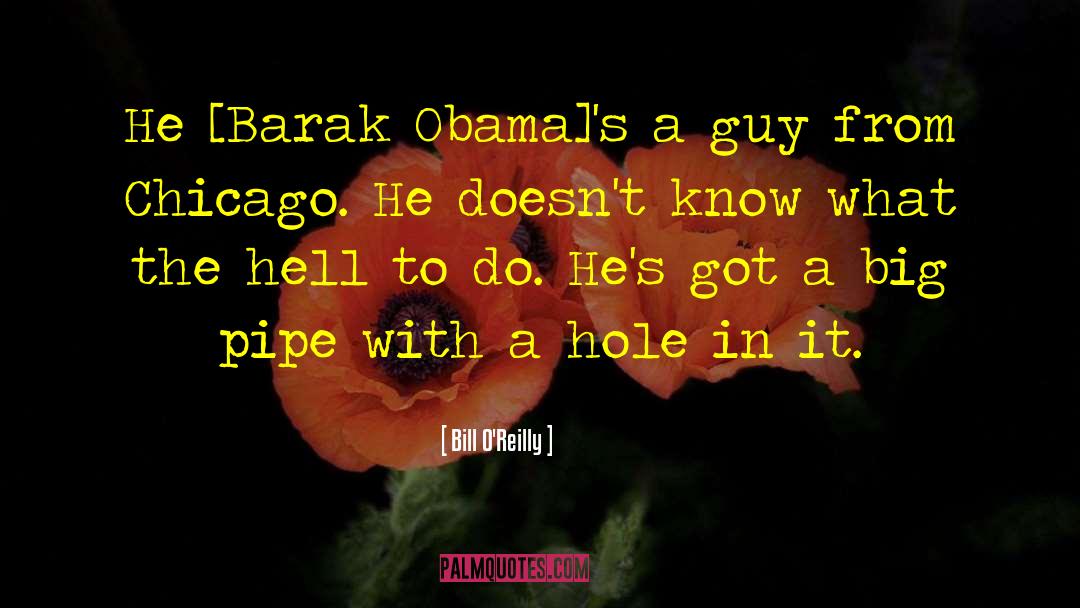 Bill O'Reilly Quotes: He [Barak Obama]'s a guy