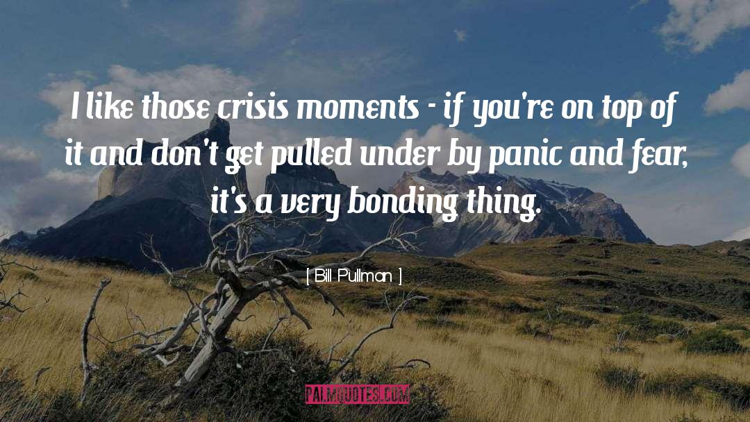 Bill Pullman Quotes: I like those crisis moments