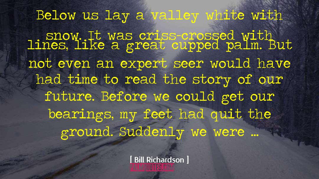 Bill Richardson Quotes: Below us lay a valley