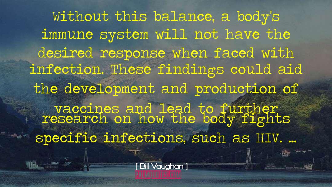 Bill Vaughan Quotes: Without this balance, a body's