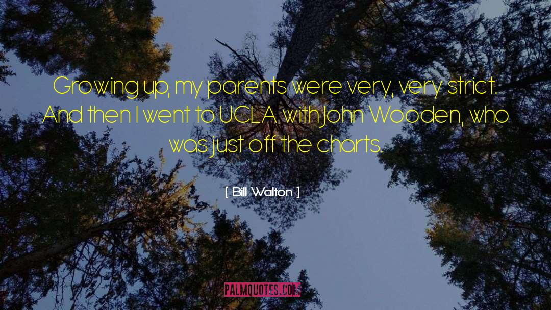 Bill Walton Quotes: Growing up, my parents were