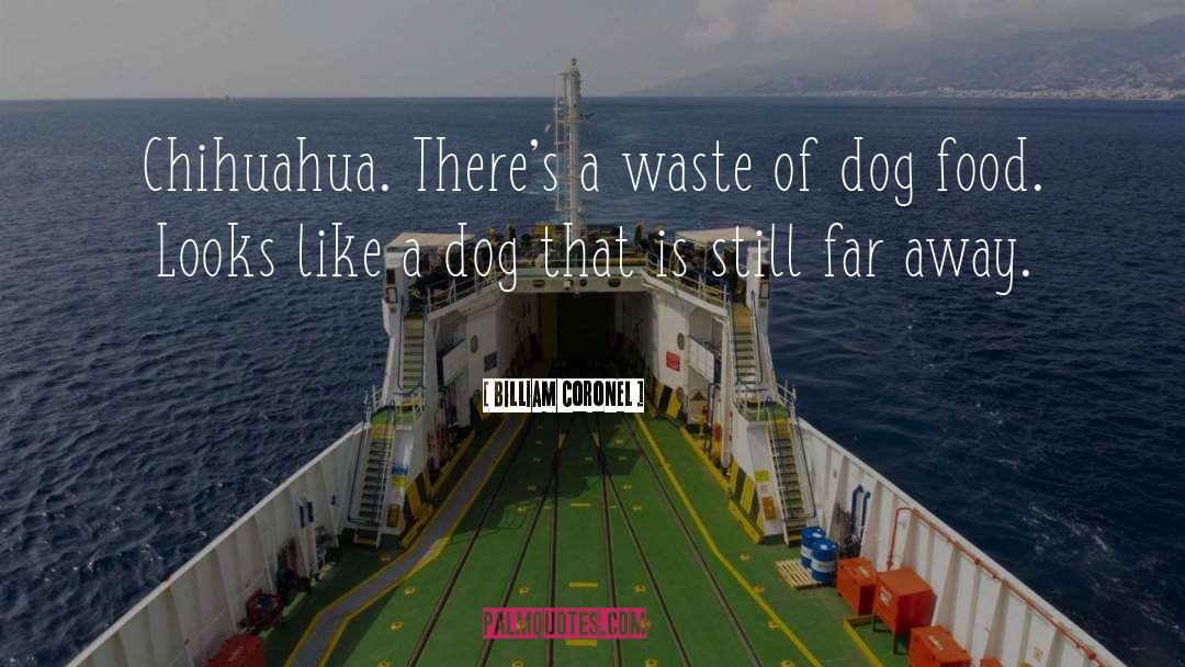 Billiam Coronel Quotes: Chihuahua. There's a waste of