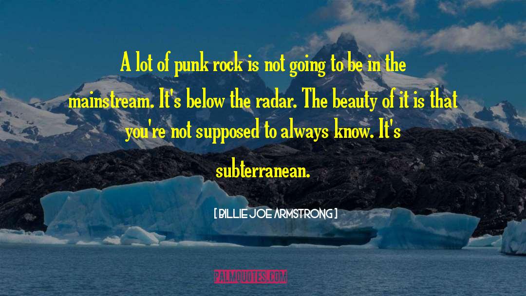Billie Joe Armstrong Quotes: A lot of punk rock
