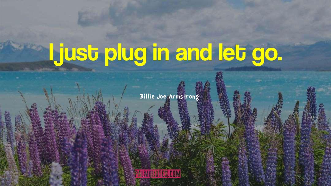 Billie Joe Armstrong Quotes: I just plug in and