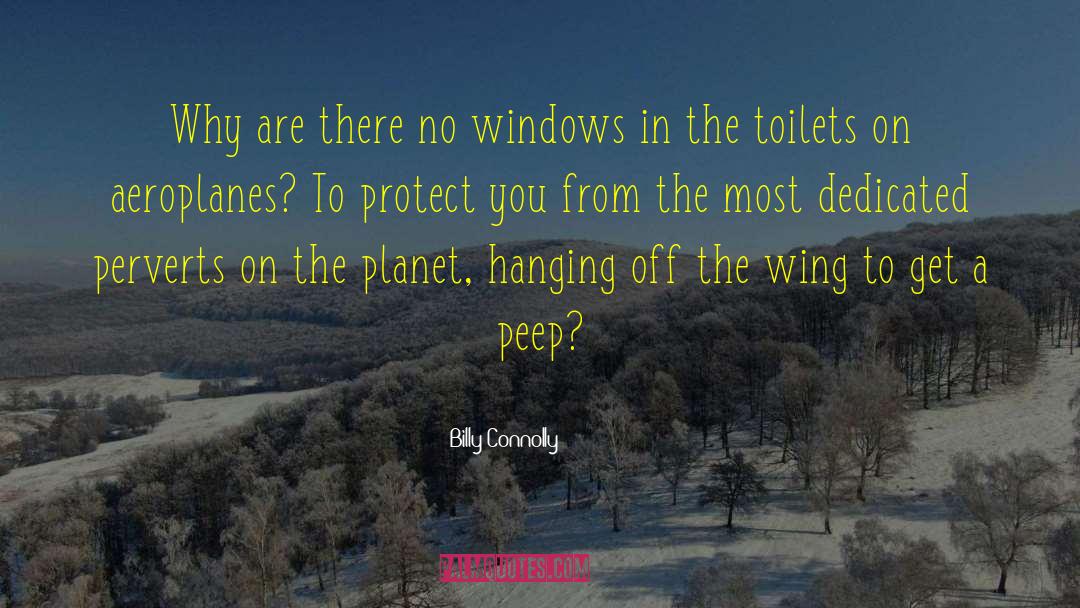 Billy Connolly Quotes: Why are there no windows