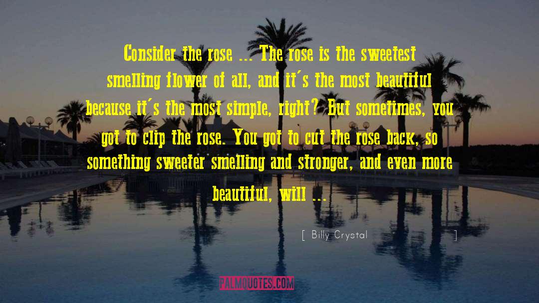 Billy Crystal Quotes: Consider the rose ... The