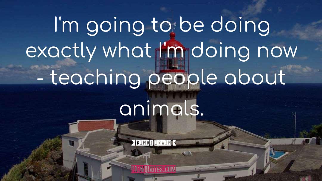 Bindi Irwin Quotes: I'm going to be doing