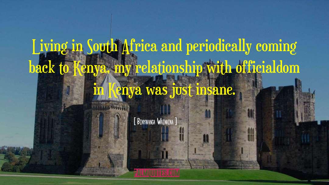 Binyavanga Wainaina Quotes: Living in South Africa and