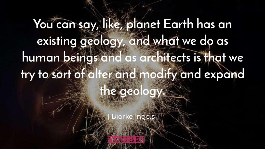 Bjarke Ingels Quotes: You can say, like, planet