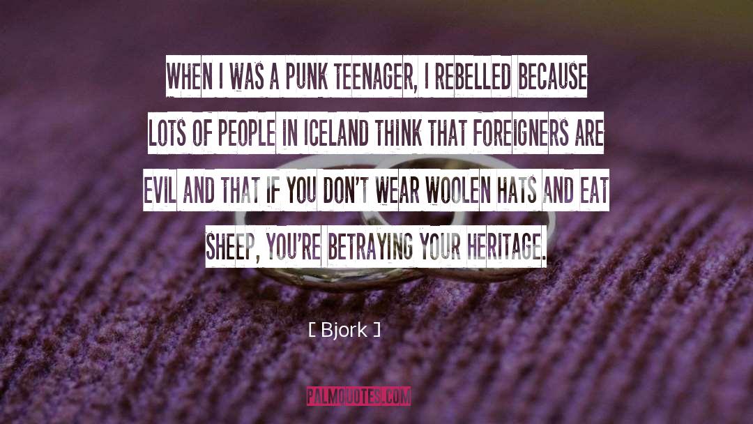 Bjork Quotes: When I was a punk