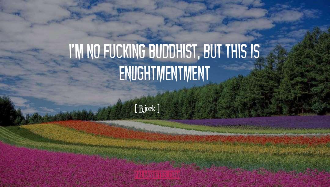 Bjork Quotes: I'm no fucking Buddhist, but