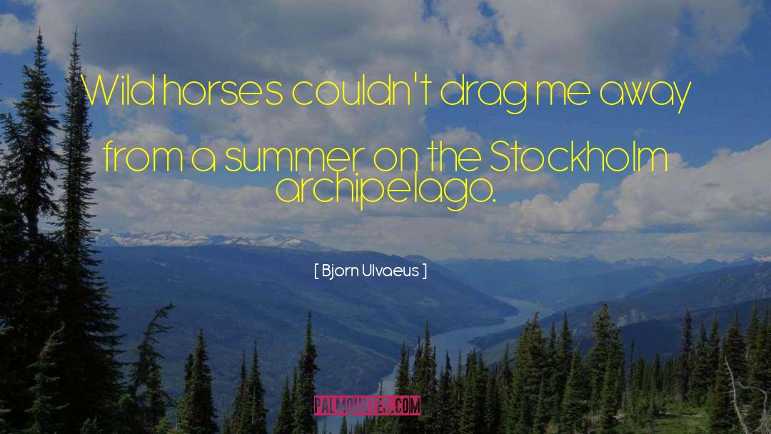 Bjorn Ulvaeus Quotes: Wild horses couldn't drag me