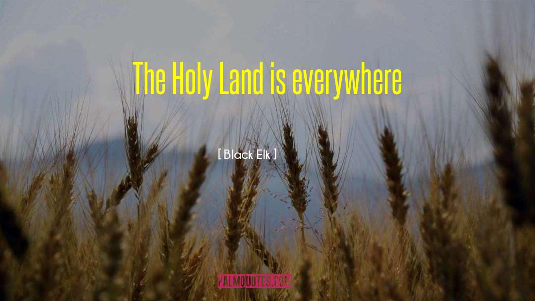 Black Elk Quotes: The Holy Land is everywhere