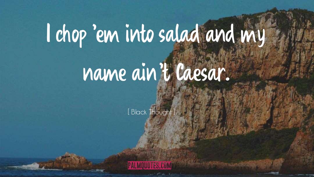 Black Thought Quotes: I chop 'em into salad