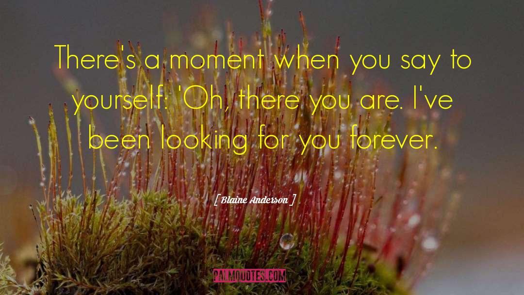 Blaine Anderson Quotes: There's a moment when you