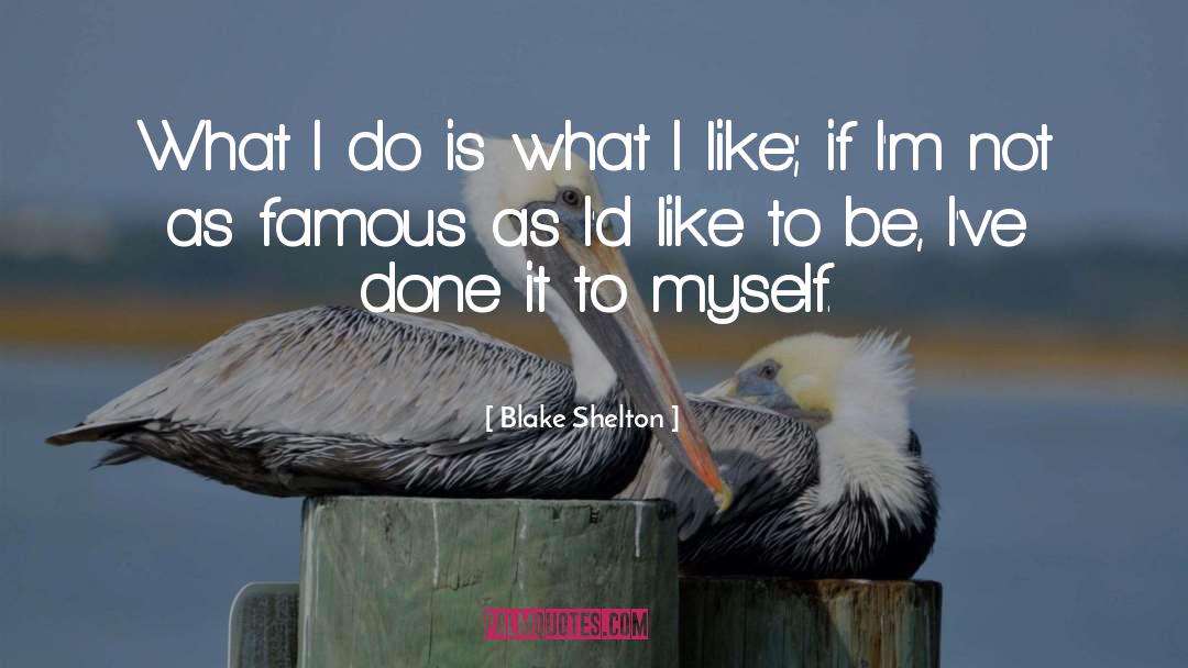Blake Shelton Quotes: What I do is what