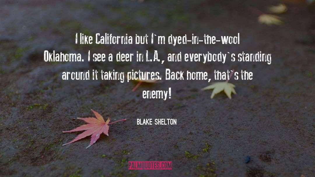 Blake Shelton Quotes: I like California but I'm