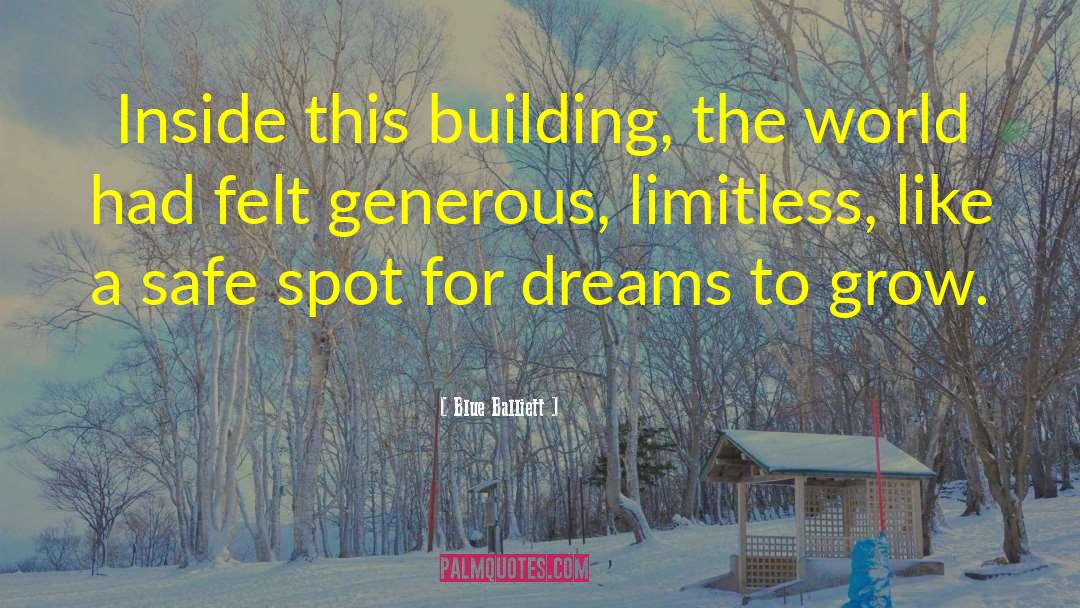 Blue Balliett Quotes: Inside this building, the world