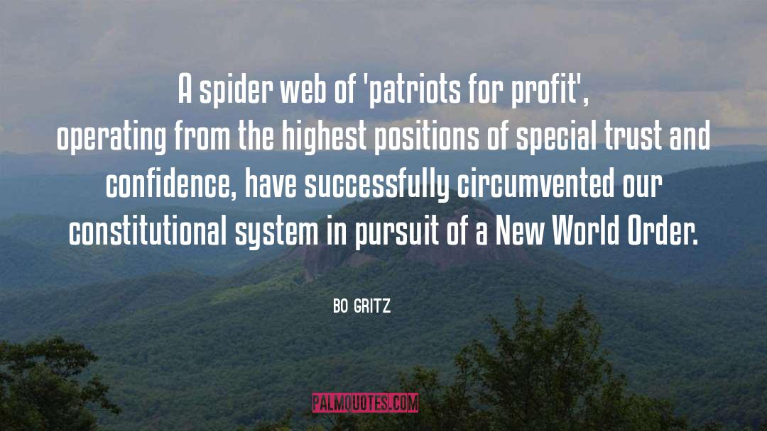 Bo Gritz Quotes: A spider web of 'patriots