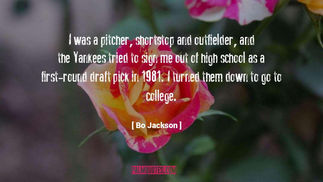 Bo Jackson Quotes: I was a pitcher, shortstop